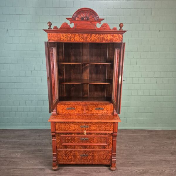 Display Cabinet Gründerzeit 1880 Birch Wood - Image 14