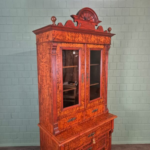 Display Cabinet Gründerzeit 1880 Birch Wood - Image 6