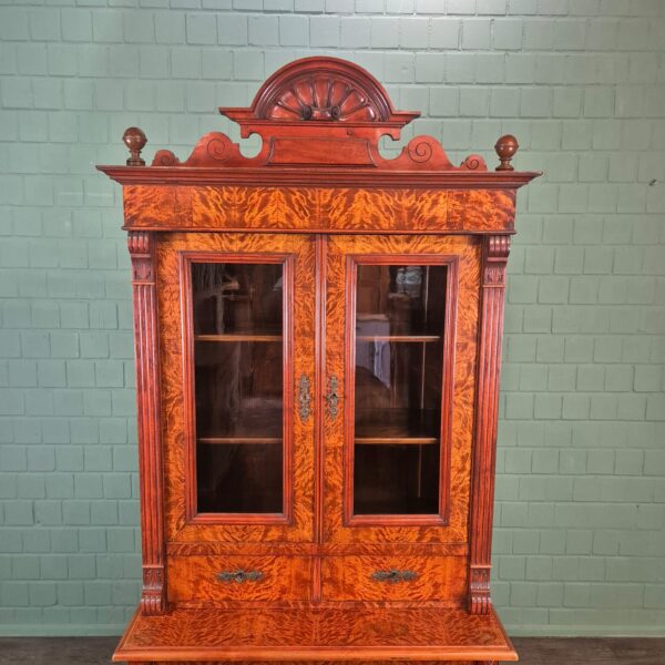 Display Cabinet Gründerzeit 1880 Birch Wood - Image 4