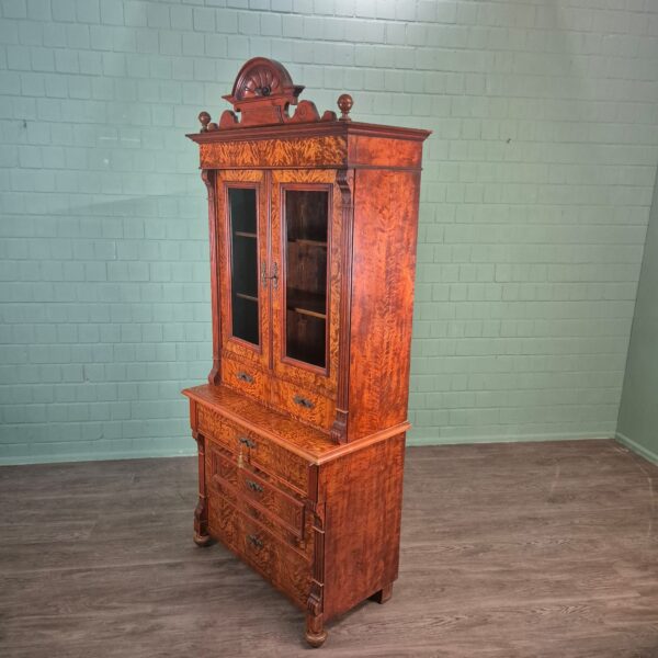 Display Cabinet Gründerzeit 1880 Birch Wood - Image 3