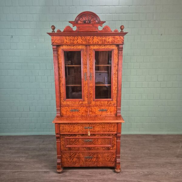 Display Cabinet Gründerzeit 1880 Birch Wood - Image 2