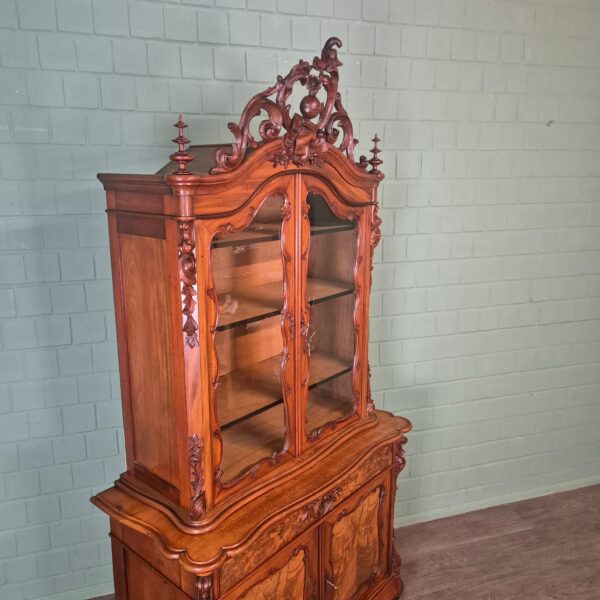 Display Cabinet Louis Philippe 1880 Mahogany - Image 4