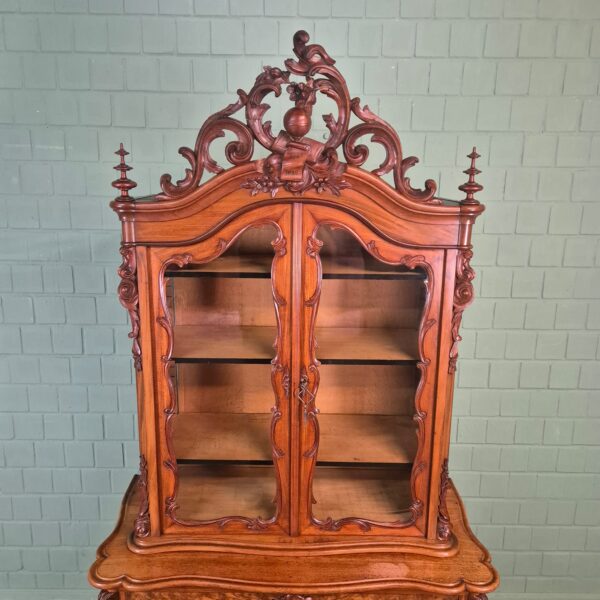 Display Cabinet Louis Philippe 1880 Mahogany - Image 12