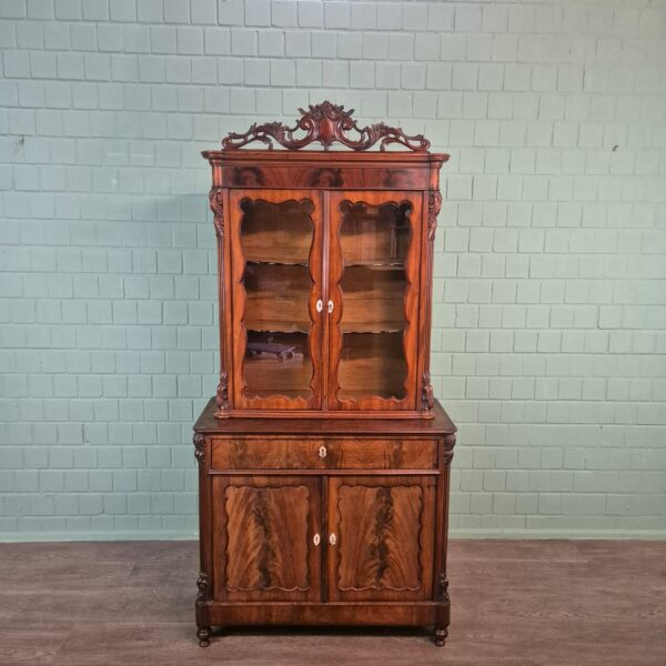 Display Cabinet Louis Philippe 1870 Mahogany - Image 2