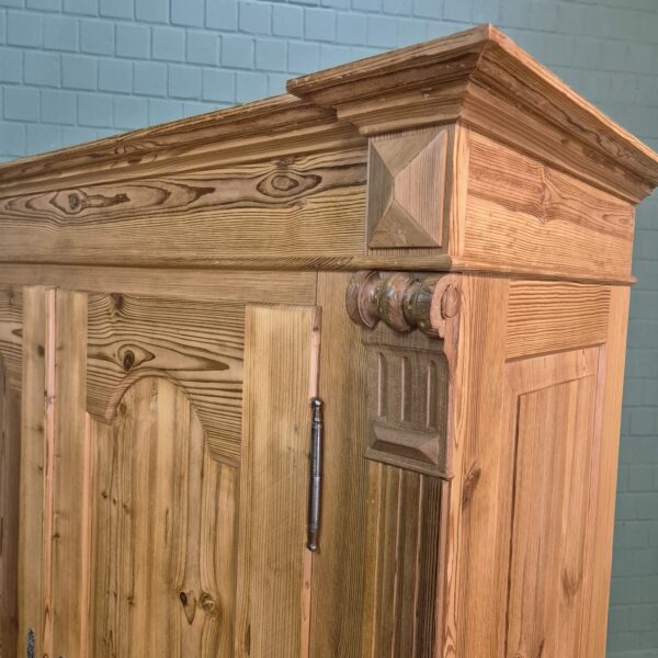 Wardrobe Gründerzeit 1880 Pine - Image 8