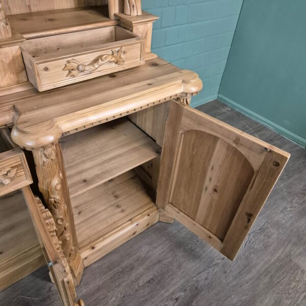 Cabinet Jugendstil 1920 Pine - Image 25