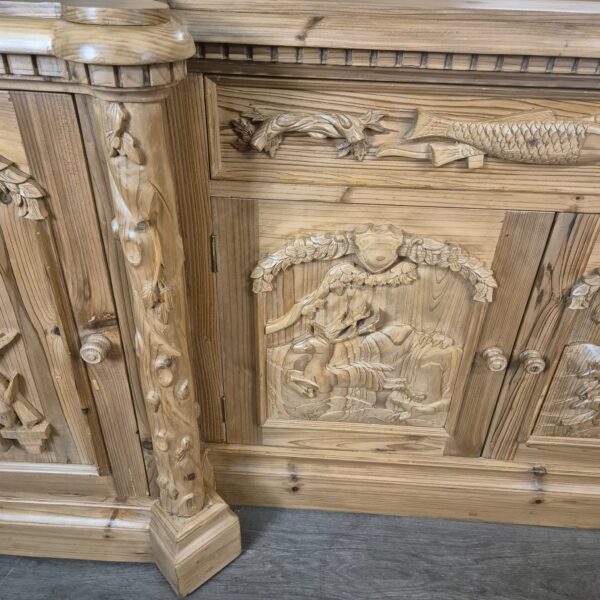 Cabinet Jugendstil 1920 Pine - Image 16