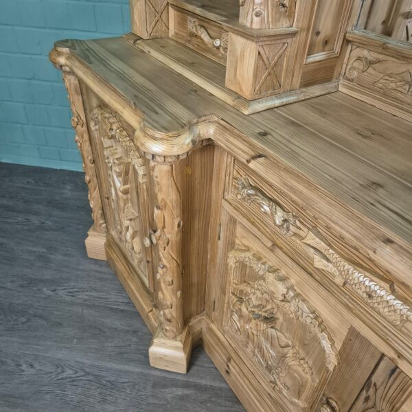 Cabinet Jugendstil 1920 Pine - Image 8