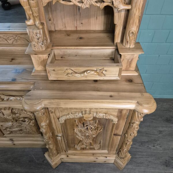 Cabinet Jugendstil 1920 Pine - Image 12