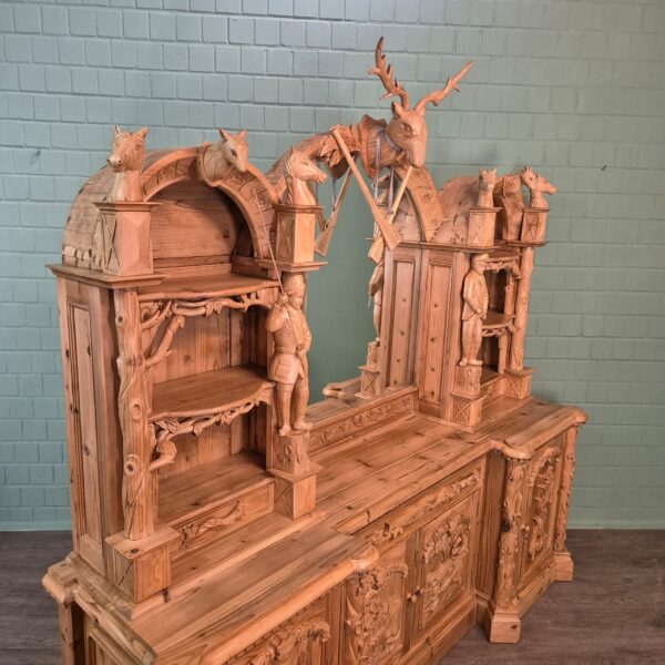 Cabinet Jugendstil 1920 Pine - Image 4