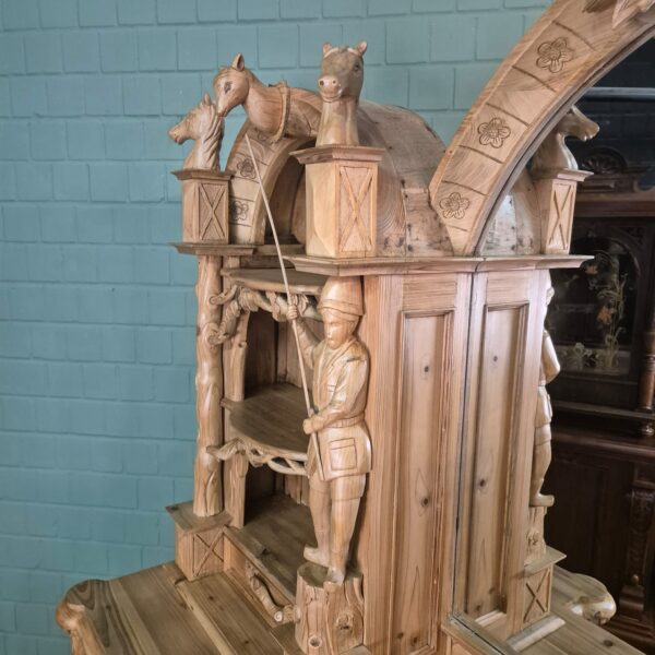 Cabinet Jugendstil 1920 Pine - Image 9