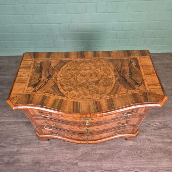 Braunschweiger Baroque Chest of Drawers 1755 Walnut - Image 6