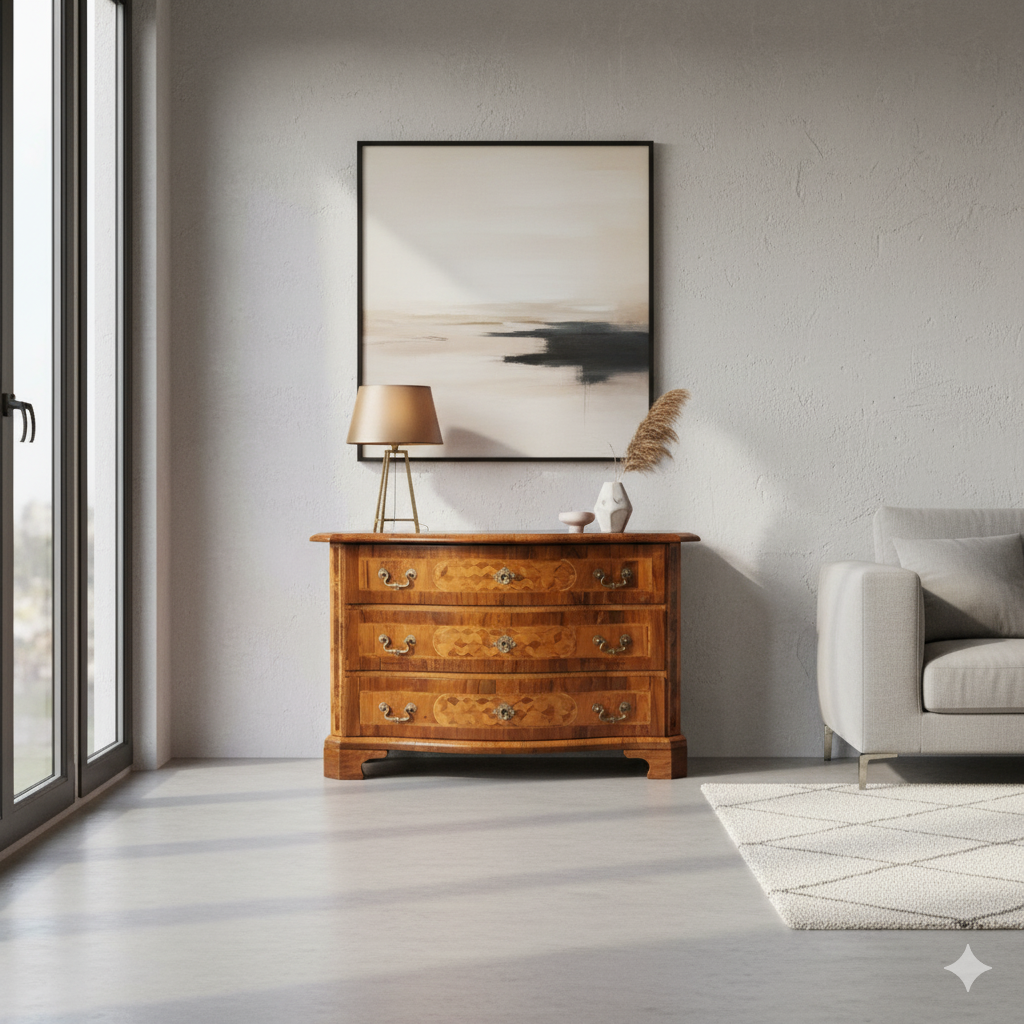 Braunschweiger Baroque Chest of Drawers 1755 Walnut - Image 2