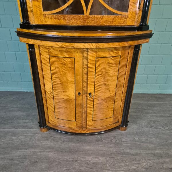 Corner Cabinet Biedermeier 1810 Birch Wood - Image 5