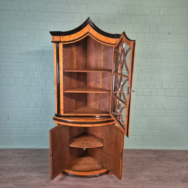 Corner Cabinet Biedermeier 1810 Birch Wood - Image 12