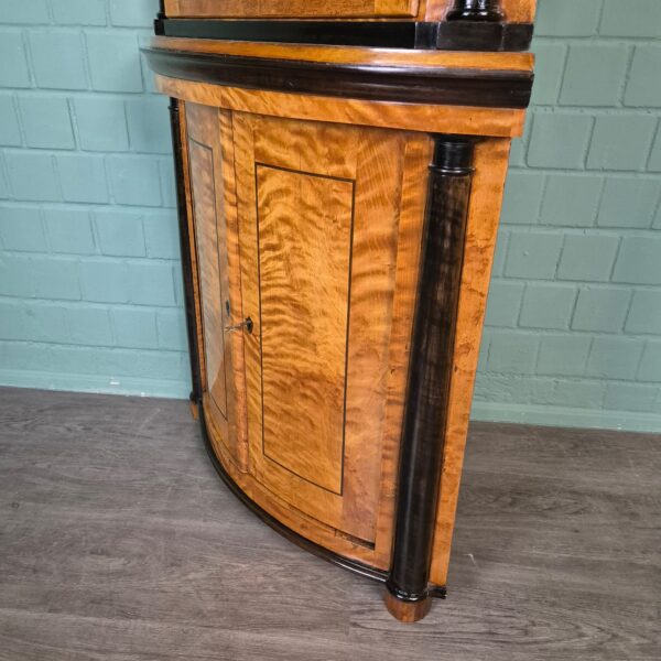 Corner Cabinet Biedermeier 1810 Birch Wood - Image 10