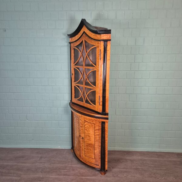 Corner Cabinet Biedermeier 1810 Birch Wood - Image 3