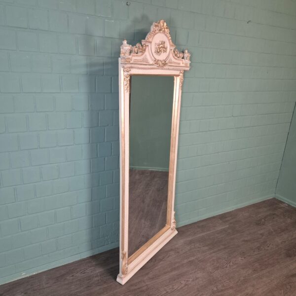 Mirror Antique white-Gold Baroque Style 0,85 m x 2,00 m - Image 2