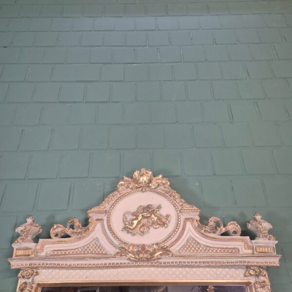 Mirror Antique white-Gold Baroque Style 0,85 m x 2,00 m - Image 11