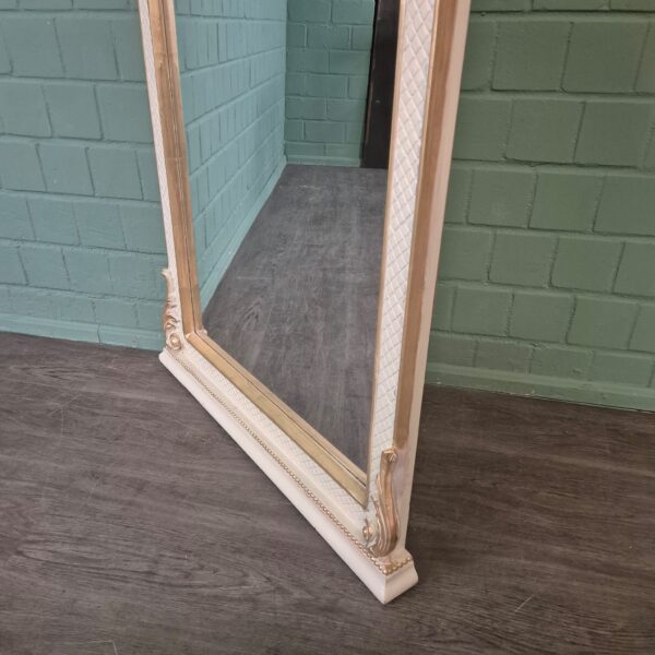 Mirror Antique white-Gold Baroque Style 0,85 m x 2,00 m - Image 7