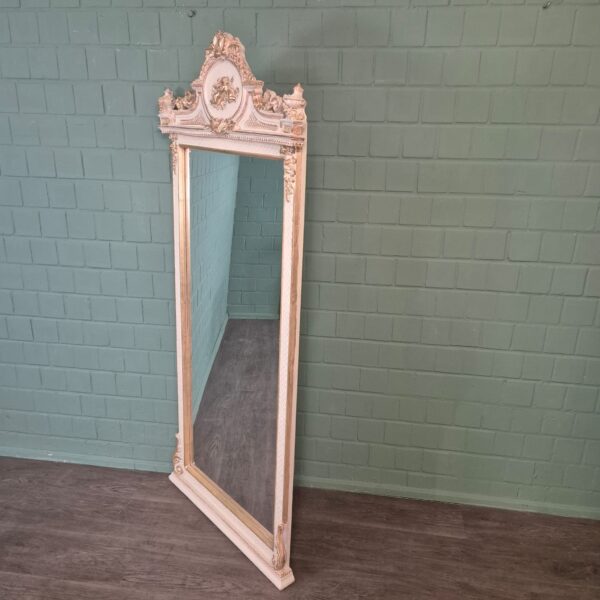 Mirror Antique white-Gold Baroque Style 0,85 m x 2,00 m - Image 3