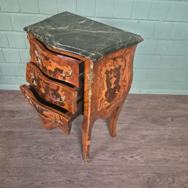 Set Bedside Tables Chest of Drawers Neo-baroque Walnut 0,50 m - Image 17