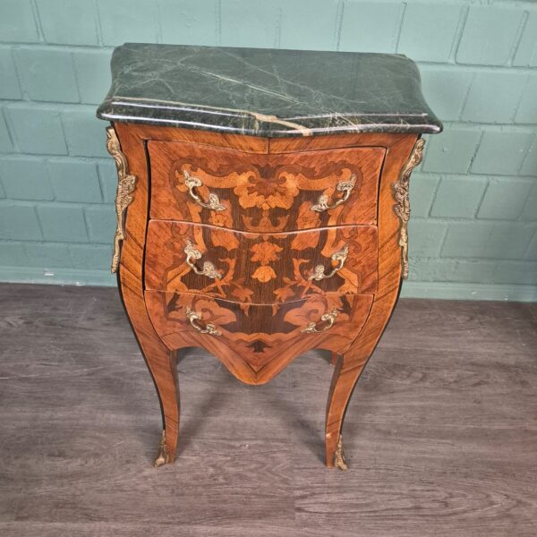 Set Bedside Tables Chest of Drawers Neo-baroque Walnut 0,50 m - Image 7