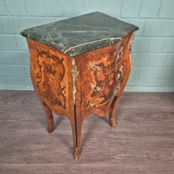 Set Bedside Tables Chest of Drawers Neo-baroque Walnut 0,50 m - Image 6