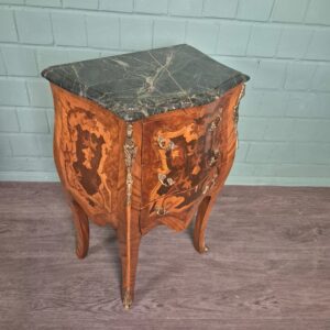 Set Bedside Tables Chest of Drawers Neo-baroque Walnut 0,50 m