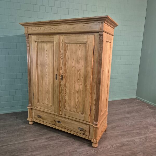 Wardrobe Gründerzeit 1880 Pine - Image 3