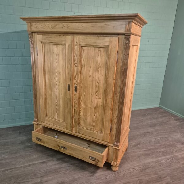 Wardrobe Gründerzeit 1880 Pine - Image 11