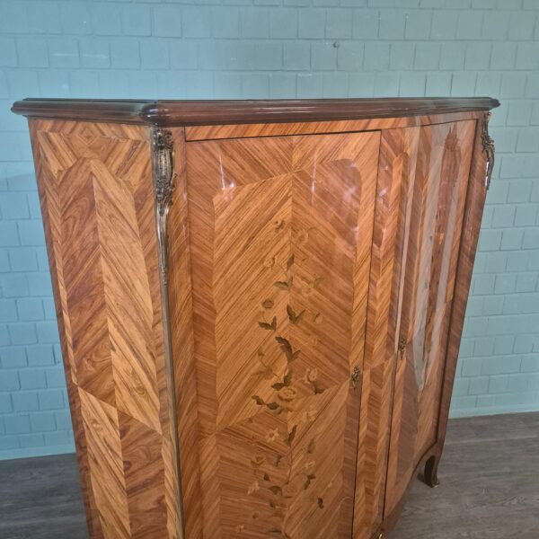 Cabinet Dresden Baroque-style 1900 Walnut - Image 5