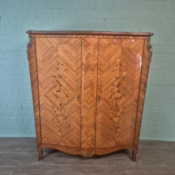 Cabinet Dresden Baroque-style 1900 Walnut - Image 2