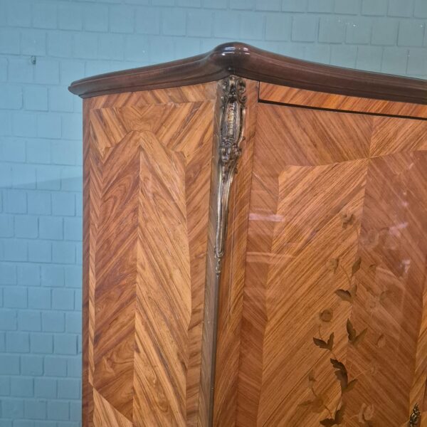 Cabinet Dresden Baroque-style 1900 Walnut - Image 7