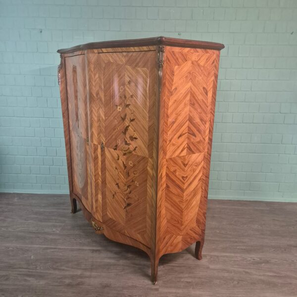 Cabinet Dresden Baroque-style 1900 Walnut - Image 4