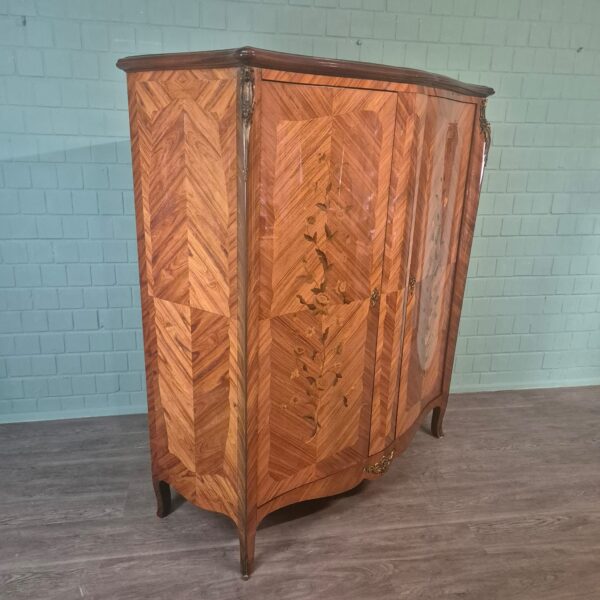 Cabinet Dresden Baroque-style 1900 Walnut - Image 3