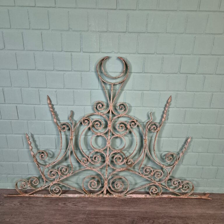 Jugendstil Fence 1900 Wrought Iron 1.70 m x 1.16 m - Image 4