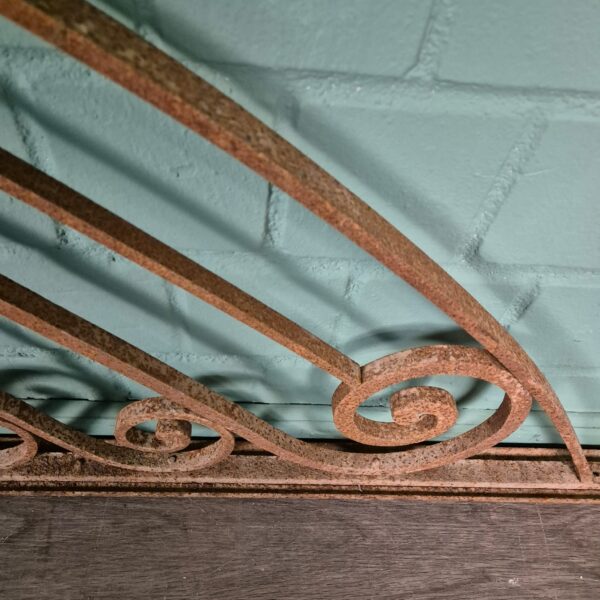 Fence Jugendstil 1900 Wrought Iron 2,70 m x 0,70 m - Image 8