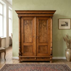 Wardrobe Gründerzeit 1880 Walnut