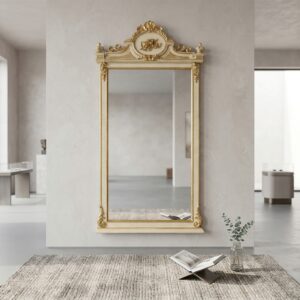 Mirror Antique white-Gold Baroque Style 0,85 m x 2,00 m