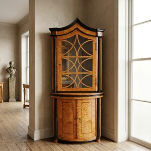 Corner Cabinet Biedermeier 1810 Birch Wood