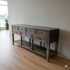 Side Table Sideboard Beech Wood 1,80 m