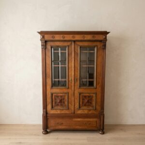 Display Case Jugendstil 1900 Walnut