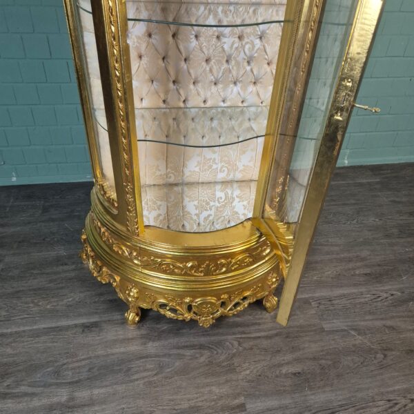 Display Cabinet Baroque Style Solid Wood Gold 1,02 m - Image 11