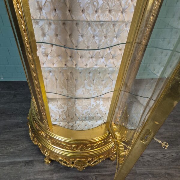 Display Cabinet Baroque Style Solid Wood Gold 1,02 m - Image 12