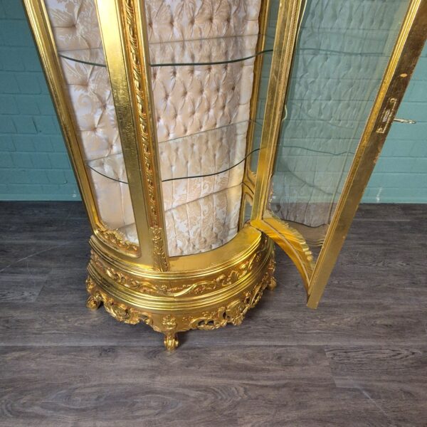 Display Cabinet Baroque Style Solid Wood Gold 1,02 m - Image 15
