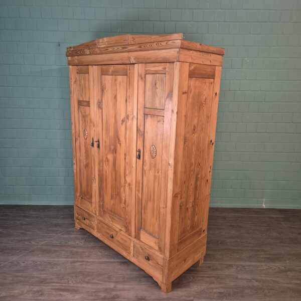 Wardrobe Jugendstil 1900 Pine - Image 3