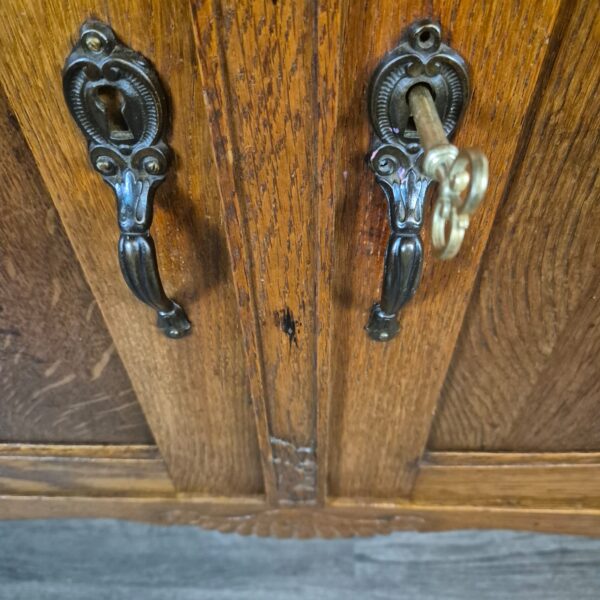 Cabinet Jugendstil 1920 Oak - Image 5