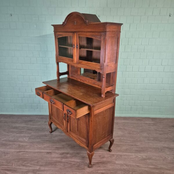 Cabinet Jugendstil 1920 Oak - Image 11