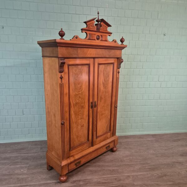 Wardrobe Gründerzeit 1880 Mahogany